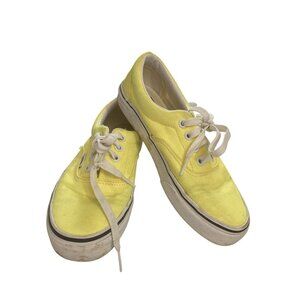 Vans unisex size Women’s 5.0 Men’s 3.5 Yellow Canvas skate Sneakers Casual Shoes